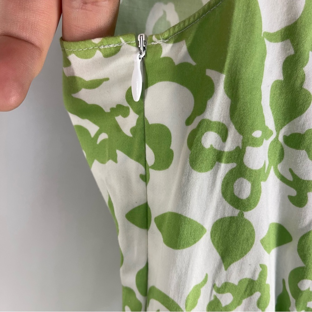 Cynthia Steffe Lime Green and White  Dress Women Size 10 - Picture 8 of 14